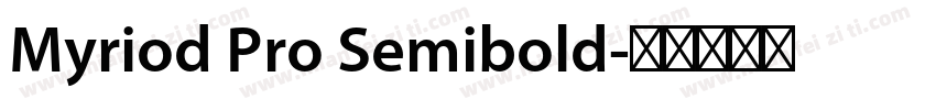 Myriod Pro Semibold字体转换